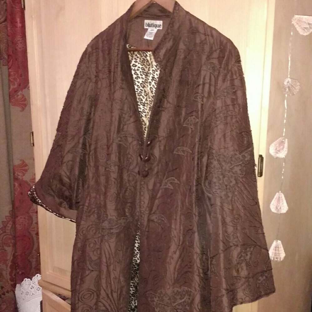 Blutique three quarter length jacket 2x